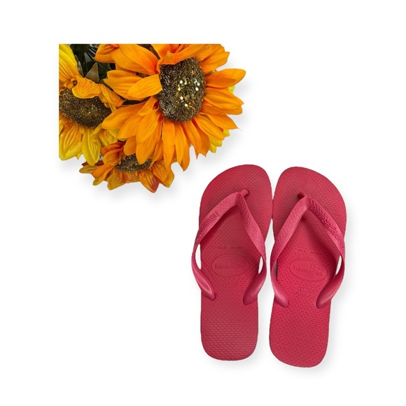 Top Havaianas 𓆉 Flip Flop Sandals 𓆉 Brazilian Beach Sandals 𓆉 Solid Pink 𓆉 5 6 - Picture 15 of 16